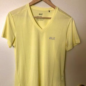 Jack Wolfskin Crosstrail T-Shirt , yellow, Size M, new w/o Tags